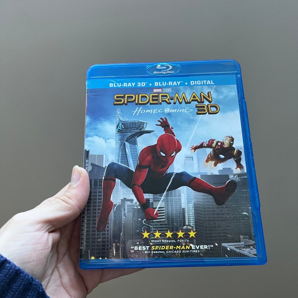 Spider-Man Homecoming 3D Blu-ray + Blu-ray Marvel MCU Tom Holland 2-Disc Set